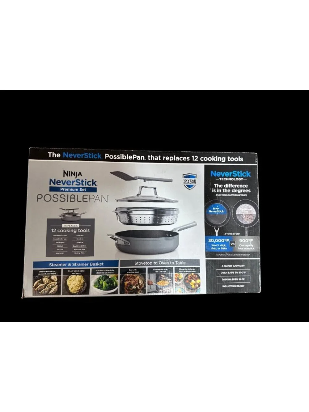 Ninja Foodi NeverStick Premium Set PossiblePan - Sea Salt Gray New in Box
